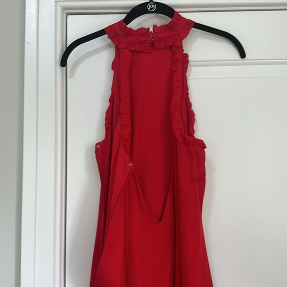 NWT Intermix Red Ruffle Gown - M - Picture 6 of 7